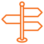 Icon of a signpost