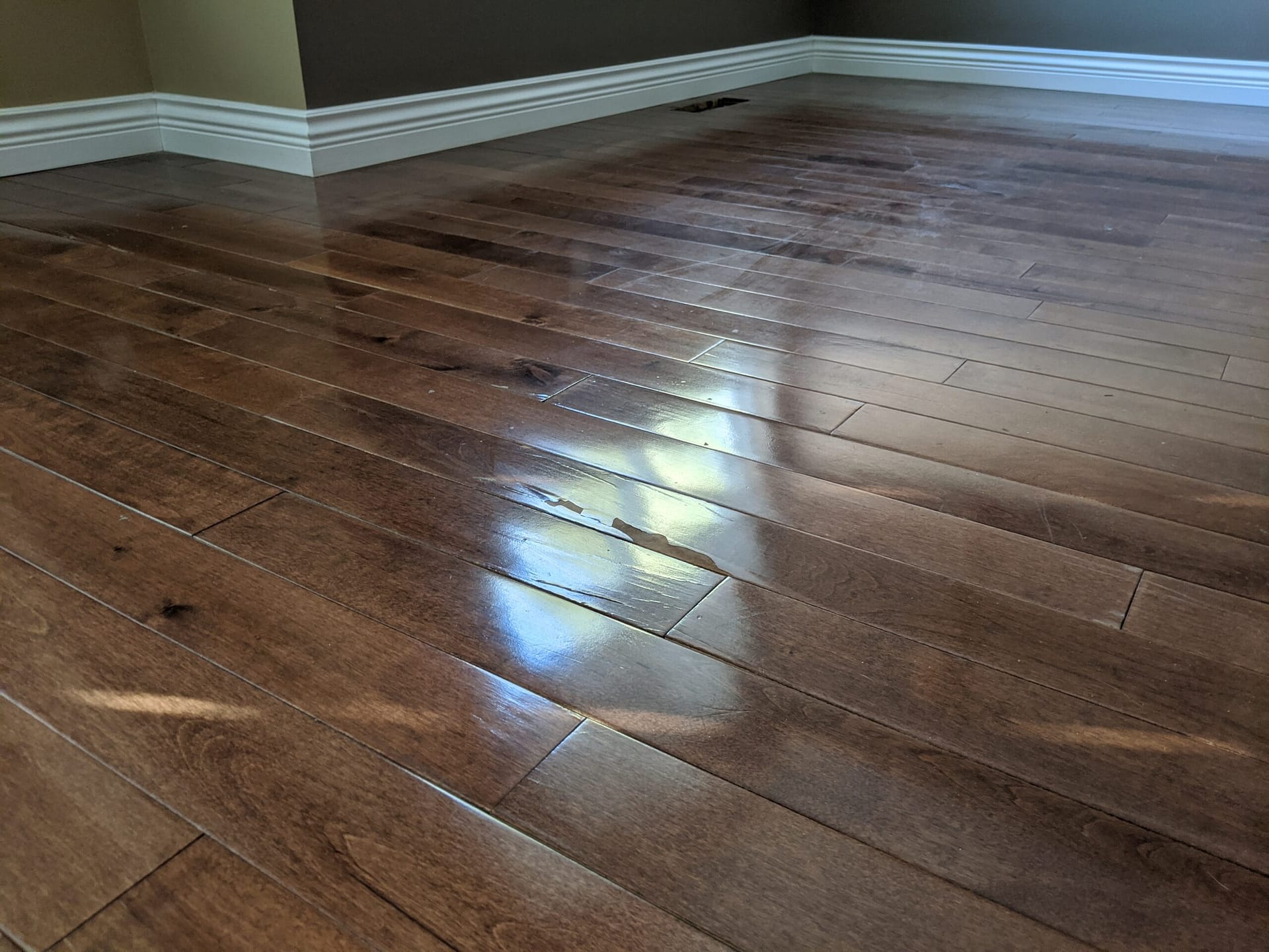 Old wooden floors, re-coated